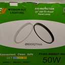 15.8 Inch Black LED Flush Mount Ceiling Light, 32W, 3480LM, 3000K/4000K/6000K CCT Selectable, Round Flat Panel Light Fits Hallways, Kitchens, Bedrooms, Laundry Rooms