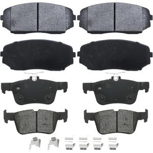 D1521 D1281 Front & Rear Professional Ceramic Brake Pads Set fit For 2011-2017 For Honda Odyssey