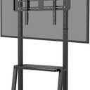 Smart Board Stand for 55"-75" Interactive Whiteboard, Adjustable Mobile Stand with Four Lockable Wheels, Storage Shelf, Designed for Versatile Classroom, Home, Office