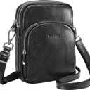 befen Small Genuine Leather Crossbody Bag for Women Trendy Crossbody Purses with RFID Blocking Card Slots