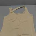 ZESICA Women's Halter Tank Tops 2025 Summer Scoop Neck Backless Shirts Slim Fitted Casual Ruched Sleeveless Tops Size M