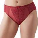 Wacoal Women's Retro Chic Hi-Cut Brief Pant (Red, XXL)