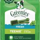 Greenies Dog Treats Veterinarian-Recommended Natural Dental Treats for Dogs, Teenie Size, Fresh Flavor, 12 oz. Pack, 43 Count