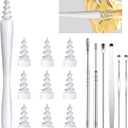 Ear Wax Removal, Ear Wax Removal Tool Reusable and Washable Replacement Soft Silicone Tips for Cleaner Earwax, Ear Wax Removal Kit Contains 7 Types of Ear Cleaner Tools