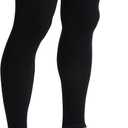 Doc Miller Thigh High Calf Sleeves Compression Hose 20-30 mmHg Opaque Stockings (Medium, Black)