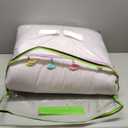 Intelligent Design Kids Tessa Cozy Comforter Set, Colorful Fun Design All Season Children Bedding Girls Bedroom Décor, Full/Queen, White with Colorful Tassel 4 Piece