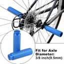 X AUTOHAUX Pair Aluminum Alloy Rear Foot Pegs Footrests Universal for BMX MTB Bike Bicycle Fit 3/8 Inch Axles