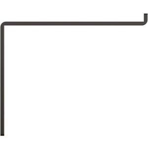 Shelf-Made Silverton Steel 10 in. D x 1.50 in. W x 8.313 in. H Black, 75lbs, Decorative Shelf Bracket, Sold as Single Bracket, Mounting Hardware Not Included