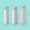 Owala FreeSip Insulated Stainless Steel Water Bottle with Straw, BPA-Free Sports Water Bottle, Great for Travel, 40 Oz, Very, Very Dark