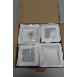4 Pack 4x4 Solar Post Light, 2 Modes Wooden Vinyl Fence Cap, White
Waterproof, Shinning Effect, Large Lighting Area Deck Patio Porch Decor, Only Fit Two True Size Post: 3.5''x3.5'', 4''x4''
