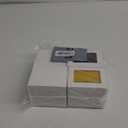 Yookeer 4 Pieces Leather Deck Card Boxes Cards Deck Game Box for Collectible Playing Card Box Compatible with MTG Commander(Black, Purple, Yellow, White, Horizontal)