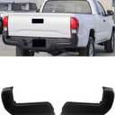 Rear Bumper End Cap Compatible With 2016-2023 Toyota Tacoma Rear Bumper Replace for TO1105133,TO1104133,5215504010,5215604010 W/O Sensor Holes Matte Black Pair