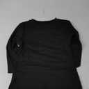 Trendy Queen Womens Long Sleeve Shirts Basic Tees Crop Tops Going Out Spring 2025 Workout Outfits Y2k Clothes (Medium, Black)