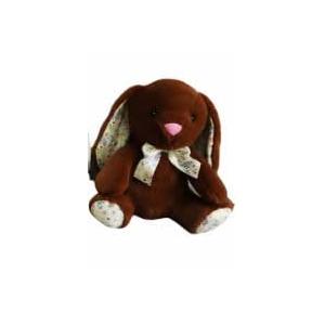 Faith The French Bunny Plush Toy | 15" Soft Stuffed Animal | Elegant Nursery Décor & Cozy Companion | Plush Gift for Easter, Baby Showers, Birthdays & Home Accents Brown
