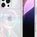 Case-Mate Soap Bubble iPhone 16 Pro Case [Compatible with MagSafe] - Stylish Phone Case with 12ft Drop Protection - Premium Magnetic Cover for iPhone 16 Pro - Iridescent