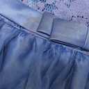 0-6T Toddler Baby Girl Embroidered Tutu Ball Gown Lace Dresses with Headwear (18-24 Months, Royal Blue)