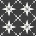 MORCART Peel and Stick Floor Tile - 40 PCS, 7.87" x 7.87" Vinyl Flooring - Waterproof Self-Adhesive Tile Sticker for Bathroom, Kitchen, Living Room, Bedroom - Black and White/Retro Floral Look