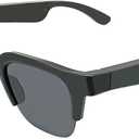 Smart Audio Sunglasses, Polarized Bluetooth Glasses for Men Women, Open Ear Sport Sunglasses with Mic & Speakers, Bluetooth 5.3, Voice Control (E60)