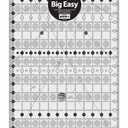 Creative Grids Quilt Ruler 12-1/2in x 24-1/2in Rectangle CGR1224 Made in USA, Non-Slip Grip Acrylic Quilting, Sewing, Crafting, Patchwork Ruler for Measuring & Cutting Fabric