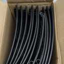 Black Christmas Tree Collar Christmas Tree Ring 28 inch Round Tree Skirt for Holiday Tree Ornaments Christmas Party Home Decorations (Simple, Large)