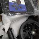 BlessReach Steerable Knee Walker Deluxe Medical Scooter for Foot Injuries Compact Crutches, with Dual Rear on-Wheel Brake and Shock Absorption Under The Knee pad, Black