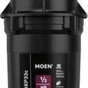 Moen GXP33C Lite Series PRO 1/3 HP Compact Continuous Feed Garbage Disposal for Kitchen Sink, Power Cord Included
