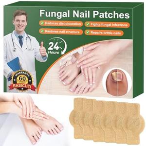 EASICUTI Fungal Nail Patches, 60 PCS Toenail Treatment Extra Strength, Overnight Nail Repair Sticks for Damaged Nails, Men and Women