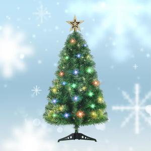 3ft Artificial Christmas Tree, Tabletop Xmas Tree for Holiday Decor 140 Branch Tips, Green