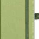 BEZEND Pocket Planner 2025-2026 Weekly and Monthly, 3.5" x 6" Academic Planner (Jul 25-Dec 26) 18-Month Mid-Year Calendar Book, Storage Pocket, Pen Holder, PU Leather Hardcover - Kiwi