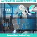 HAUSHOF Robot Window Cleaner with 3800Pa Suction, Auto Water Spray, AI Path Planning & Edge Detection, Remote Control for High-Rise Window, Glass Door