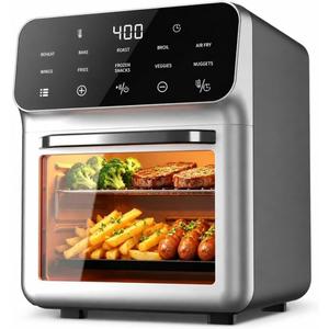 Compact Air Fryer Oven with Digital Display
10QT Small Toaster Oven Air Fryer Comb,10-in-1Multifunctional Digital Mini Oven, Bake ,Roast, Reheat, Windowed Door