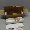 Wall-Mounted Coat Rack 'Toke' - Modern Design Coat Rack with Hidden Wall Hooks - Solid Wood Veneer Panel Coat Hanger - White