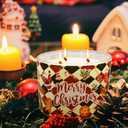 Christmas Candles - Christmas Gifts for Women, Natural Soy Wax Gingerbread Scented Candles(12.7oz)