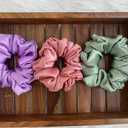 Yanibest 100% Real Mulberry Silk Scrunchies for Hair Care, No Damage Silk Hair Ties, Frizz Free for Women and Girls 6 pcs, Classic