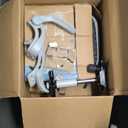 Sweetcrispy Home Office Managerial Executive Chair, Ergonomic Mesh Adjustable Swivel Mid-Back Chair with, Flip-up Arms, Comfortable Lumbar Support, Comfy Arms for Bedroom,Study,Student, Grey