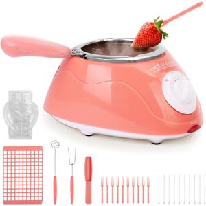 Chocolate Melting Pot, Electric Chocolate Melter Warmer Fondue Fountain Melting Pot Kit for Melting Chocolate, Candy, Milk, Butter, Cheese