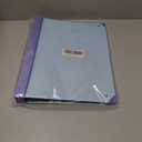 Blue Life Binder Organizer Folio Kit with Labels and Pockets