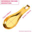 3 x Snailhouse Spoon Rest, Stainless Steel Cooking Coffee Spoon Spatula Ladle Utensil Holder for Stove Top Kitchen Counter, Gold