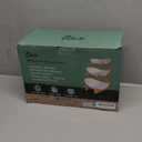 SEVEN SPARTA Fruit Bowl for Kitchen Counter - 3 Tier Ceramic Serving Bowls with Bamboo Stand, Tiered Fruit Basket for Fruit Vegetable Storage, Cake, Dessert, Nuts, Snack, Salad (Dishwasher safe)