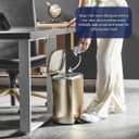 Plasticplace 7-10 Gallon Trash Bags 6 Microns Clear Garbage Can High Density Liners 24" x 24" (1000 Count)