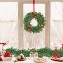 Norfolk Pine Garland, Realistic Christmas Garland, Dense Real Touch Norfolk Pine Garland for Mantle Fireplace Table Wall