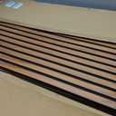 Art3d 4-Pack 47x23.6 Inch Acoustic Panels with Wood Slat Design - Soundproof Wall Panel for Office, Gaming Room & Studio, Ideal for Streamers, Home Workers & Recent Movers, Walnut
