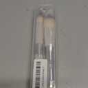 MAANGE Foundation Makeup Brushes, 2Pcs Double Ended Makeup Brush for Blending Liquid Powder Concealer Cream Blush Buffe (Gold)