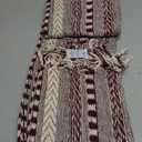 DII Farmhouse Braided Stripe Table Runner Collection, 15x108 (15x113, Fringe Included), Wine