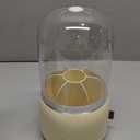 360 Rotating Toothbrush Holder for Bathroom, 7-Slot with Cover & Drainage for Electric Toothbrushes, Toothpaste, Razors - Stand Storage for Vanity, Bathroom Accessories, Countertop Organizer  (Beige)