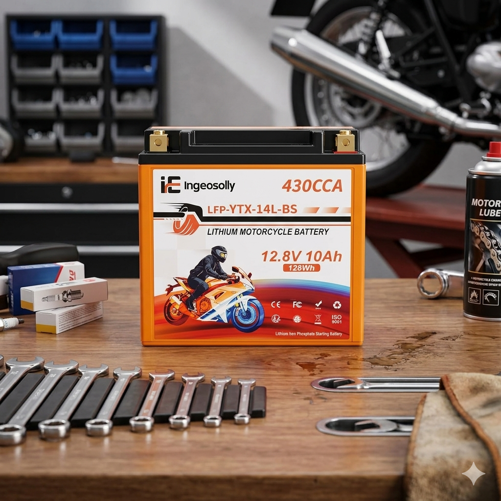 Lithium Motorcycle Battery 430CCA 12.8V 10ah