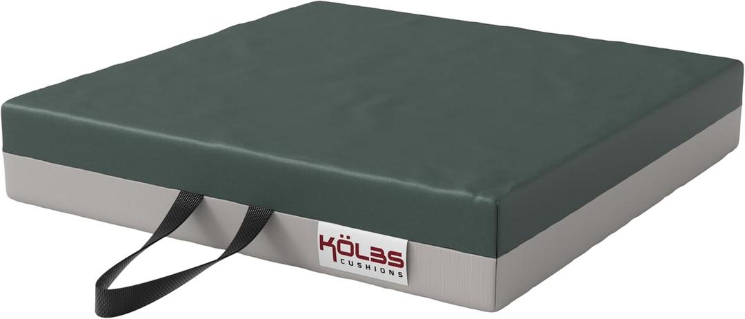 Klbs Gel Extreme Wheelchair Seat Cushion, Coccyx, Sciatica & Tailbone Pain Relief, Ideal for Office, Kitchen Wheelchairs and Auto, 16 x 16 Inch Seat, 3 Inch Thick (16x16x3 Inch (Pack of 1))