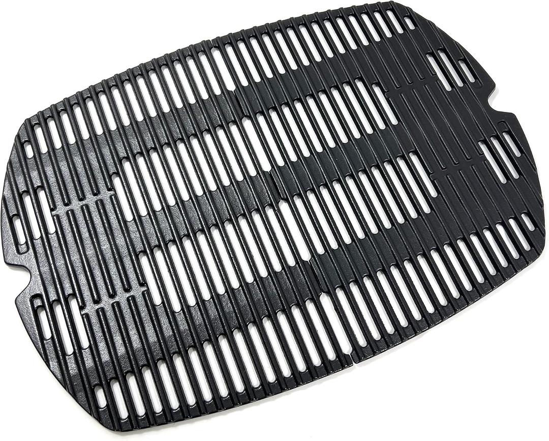 DC142 7646 7584 Cooking Grates for Weber Q300 Q320 Q3000 Q3200 Series, 57060001, 586002 Gas Grills Grills, Cast Iron Grill Grates Replacement for Weber Q300, Set of 2