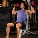 TACVASEN Men's Sleeveless Tee Shirt Quick Dry Workout Gym Tank Tops Summer Cooling Bodybuilding Muscle Shirts (Purple, S)