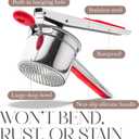 Bellemain 15 oz Large Potato Ricer | Heavy-Duty Stainless Steel Potato Ricer & Masher | Perfect for Mashed Potatoes | Kitchen Tool with Fixed Disc (Red)